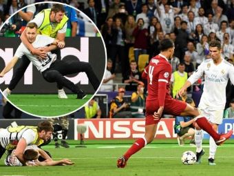 
	Un FAN l-a oprit pe Cristiano Ronaldo sa inscrie! Moment IREAL in finala Champions League. Ce facea Cristiano cand un suporter se indrepta spre el
