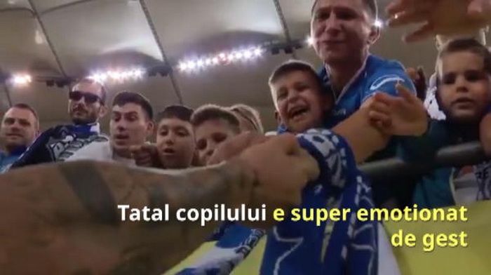 VIDEO: Asa se nasc eroii! Ce a facut Mitrita dupa finala Cupei pentru un copil din tribuna_1