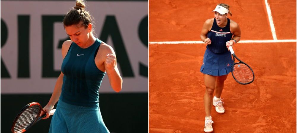 Simona Halep Angelique Kerber paris Roland Garros WTA