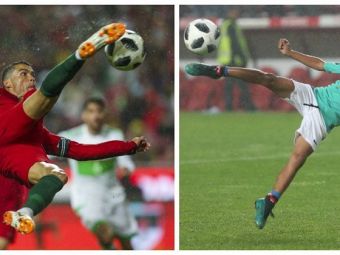 
	L-a invatat bine :) SUPERVIDEO: Cristiano Jr, aplaudat de intreg stadionul la un gol din foarfeca, la Portugalia - Algeria
