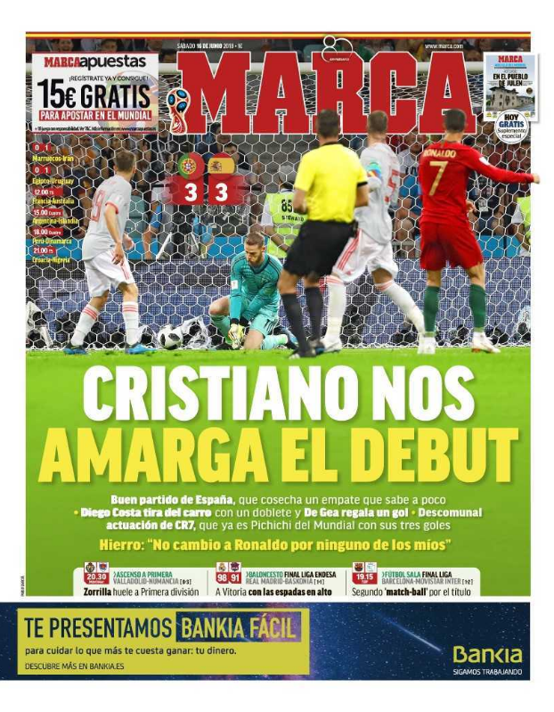 "Cristiano e MESSIA", "Monstrul", "Cristiano Marziano". Fabulos: Ronaldo, pe primele pagini ale ziarelor de sport din Europa. Portughezii i se inchina_8