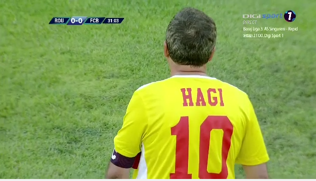 Primul gol marcat vreodata de Hagi in poarta Romaniei! Barcelona a castigat cu 2-0 meciul de pe Cluj Arena_1