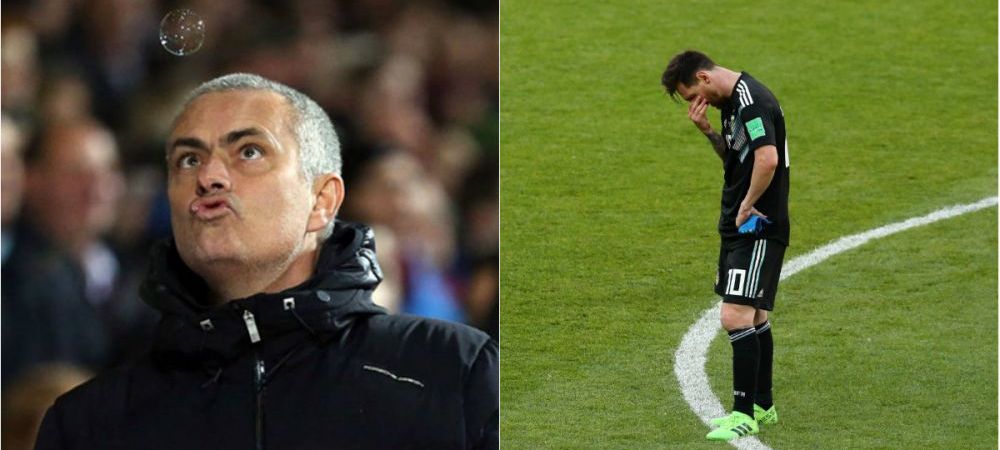 La asta chiar nu te-ai fi asteptat! Ce a spus Mourinho despre Messi, dupa penaltyul ratat contra Islandei: comparatie cu SUPERMAN