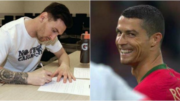 
	Ce i-a scris Messi lui Cristiano, dupa penaltyul ratat cu Islanda :) Fanii portughezului s-au amuzat dupa prestatia rivalului sau
