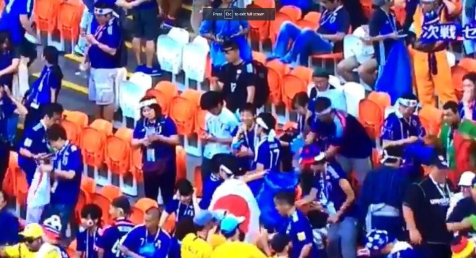 Cupa Mondiala 2018. Imaginile TURNEULUI: fanii din Japonia si Senegal au facut curat in urma lor pe stadion. VIDEO_2