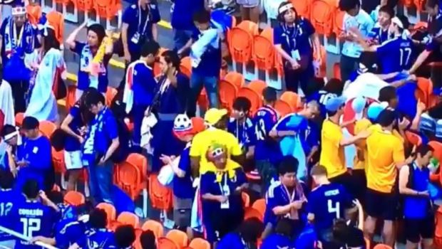 
	Cupa Mondiala 2018. Imaginile TURNEULUI: fanii din Japonia si Senegal au facut curat in urma lor pe stadion. VIDEO
