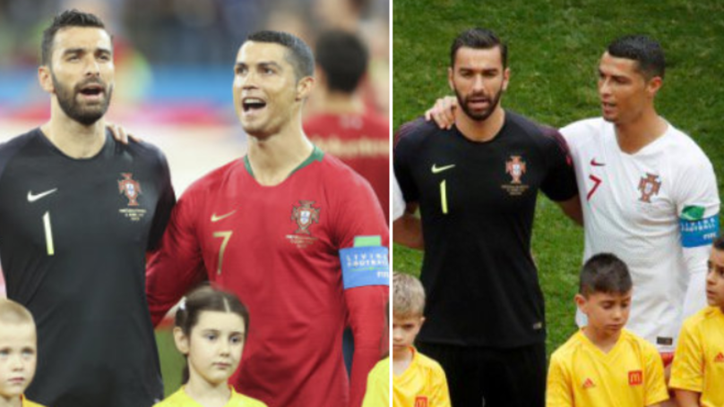 De ce a stat Cristiano Ronaldo intors in momentul intonarii imnului Portugaliei la meciurile cu Spania si Maroc_1