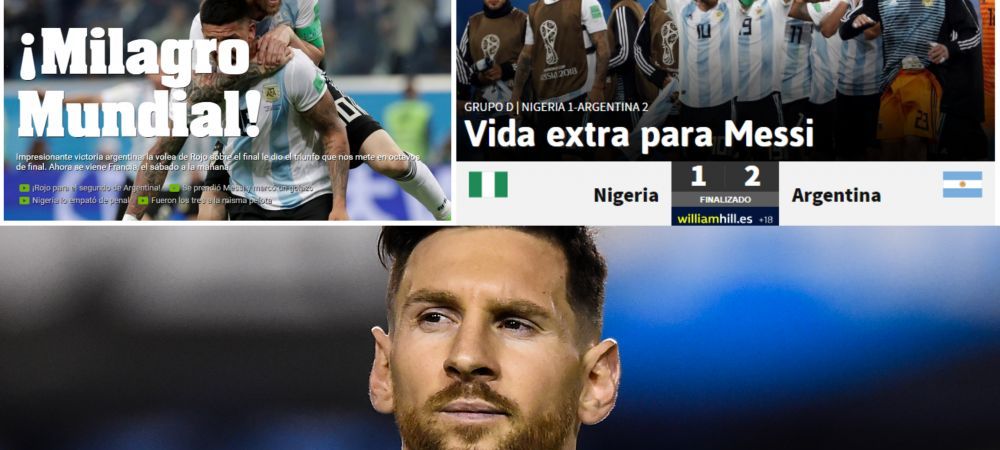 Argentina calificare optimi Cupa Mondiala 2018 Lionel Messi presa internationala