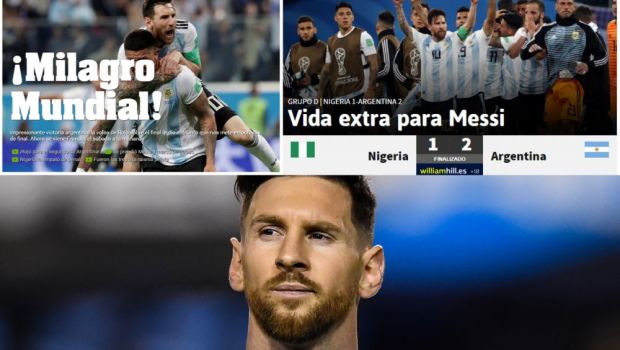 
	&quot;Miracolul Mondial&quot; | Reactii imediate dupa calificarea dramatica a Argentinei! &quot;O viata in plus pentru Messi&quot;
