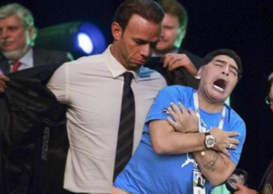 FOTO | Cele mai tari glume pe seama lui Maradona, dupa reactiile nebune de la meciul Argentinei_5