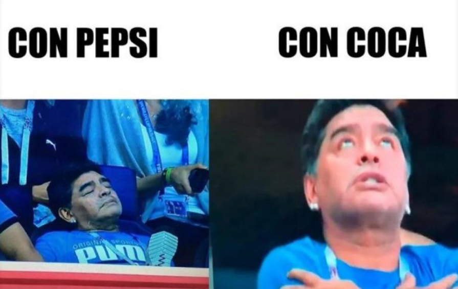 FOTO | Cele mai tari glume pe seama lui Maradona, dupa reactiile nebune de la meciul Argentinei_9