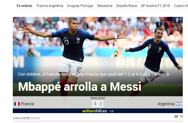 "Mbappe calca peste Messi" | Reactiile presei internationale dupa victoria Frantei! Argentina isi face bagajele_3