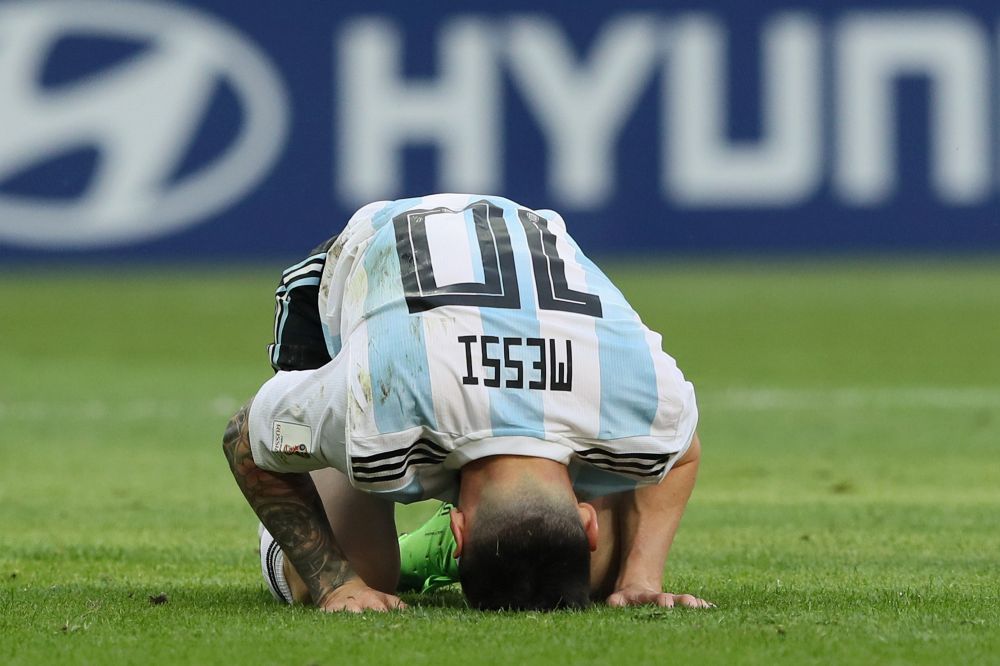 Imagini pentru istorie! Leo Messi, in genunchi la ultimul sau Mondial! GALERIE FOTO cu reactiile sale_5