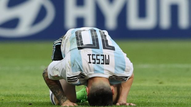 Imagini pentru istorie! Leo Messi, in genunchi la ultimul sau Mondial! GALERIE FOTO cu reactiile sale