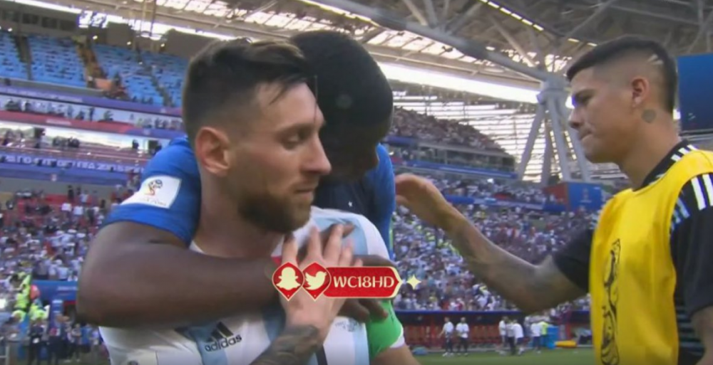 Momentul care nu s-a vazut la TV! Mbappe si Pogba s-au dus la Messi imediat dupa fluierul de final: FOTO_1