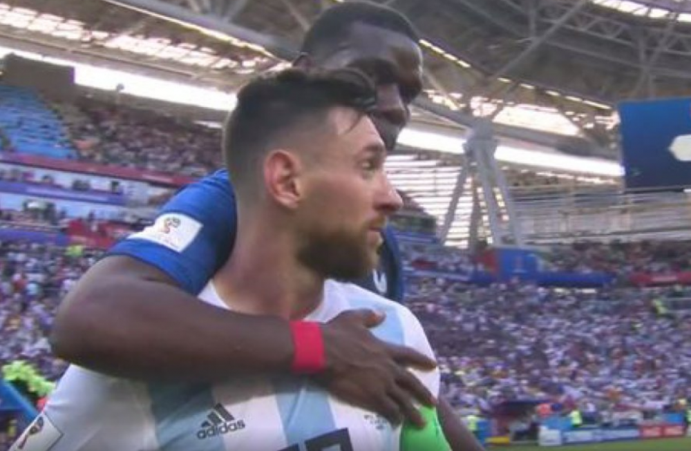 Momentul care nu s-a vazut la TV! Mbappe si Pogba s-au dus la Messi imediat dupa fluierul de final: FOTO_2