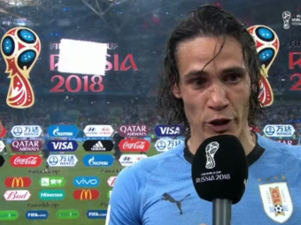 
	Matadorul Cavani, in lacrimi dupa ce l-a scos pe Ronaldo de la Mondial! Reactie fabuloasa dupa meci: &quot;Va dati seama ce e in Uruguay?!&quot;

