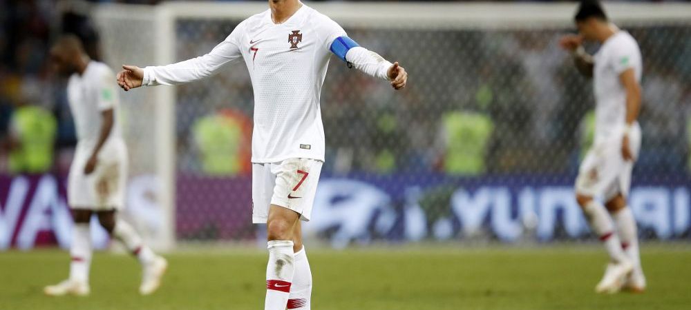 Cristiano Ronaldo cartonas galben dezlantuit FOTO Portugalia