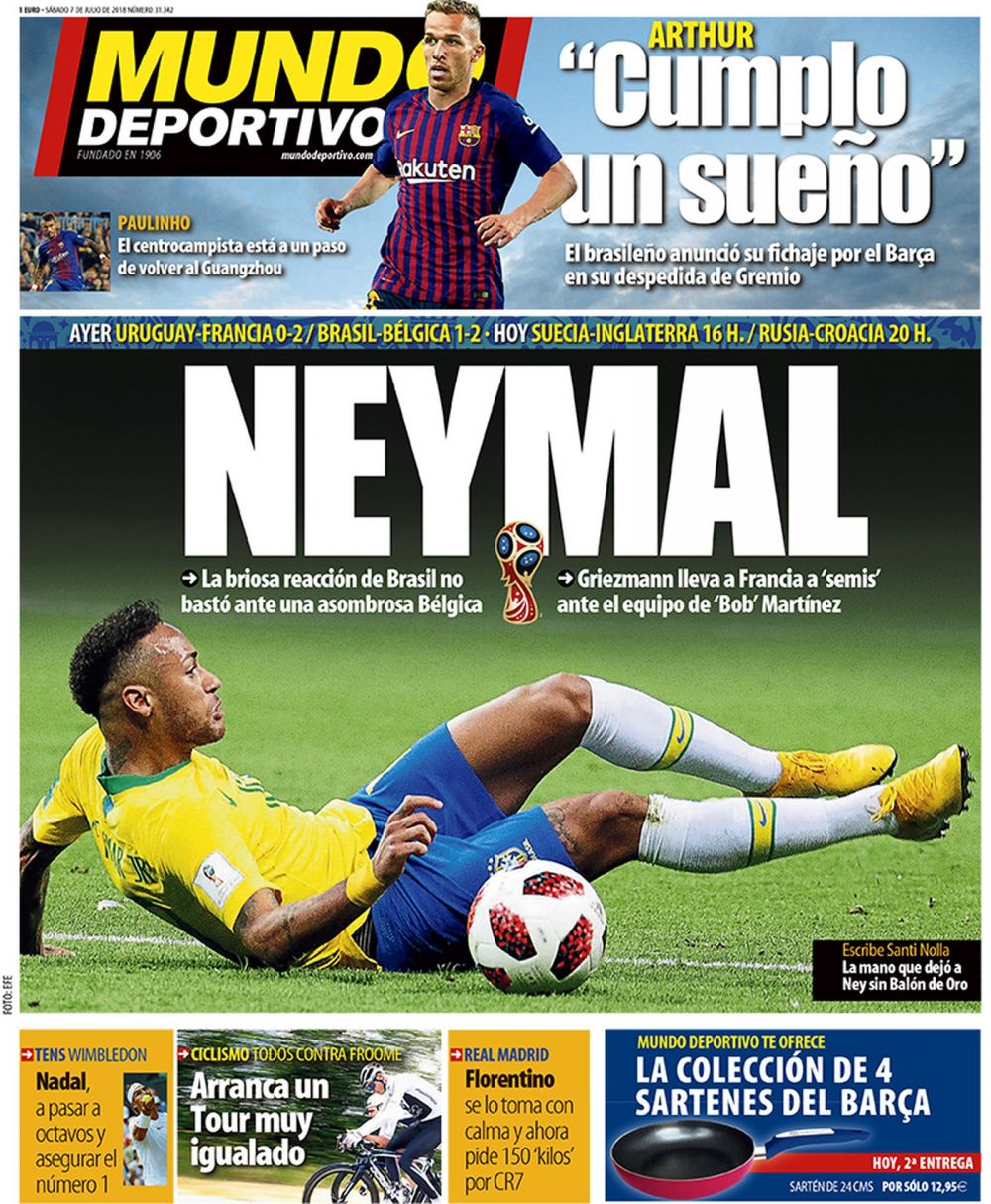 "Putin fotbal si mult teatru!" Neymar, pus la zid pentru prestatia de la Cupa Mondiala! Ce scrie presa_3