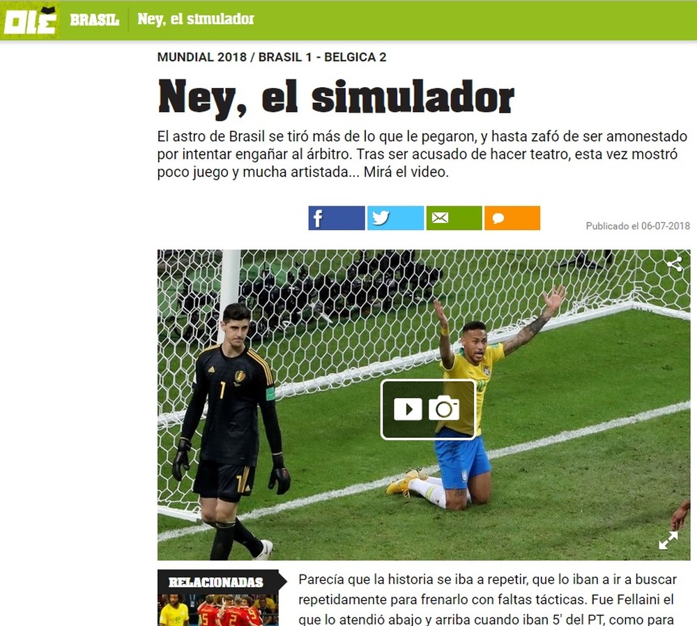 "Putin fotbal si mult teatru!" Neymar, pus la zid pentru prestatia de la Cupa Mondiala! Ce scrie presa_5