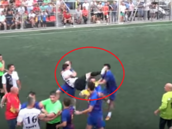 
	VIDEO Final nebun la un meci din Romania: o lovitura de K1 si cea mai caraghioasa bucurie pentru victorie 
