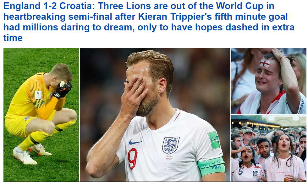 "Mandzukic spulbera visul Angliei" | Reactiile presei engleze dupa eliminarea dureroasa a nationalei in semifinalele Cupei Mondiale!_2