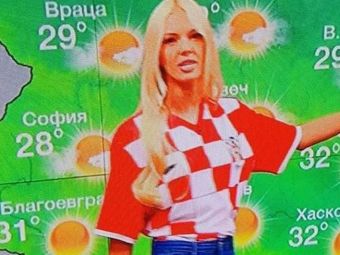 
	Sarbatoare in Balcani! &quot;Magda Palimarova&quot; de la bulgari s-a imbracat azi in tricoul Croatiei // In Croatia, chiar si cainii politistilor poarta tricoul nationalei :)
