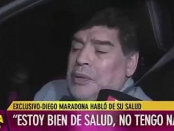 
	Maradona, &quot;ANESTEZIAT&quot; COMPLET la volan! A reusit cu greu sa raspunda la intrebarile unui reporter: VIDEO
