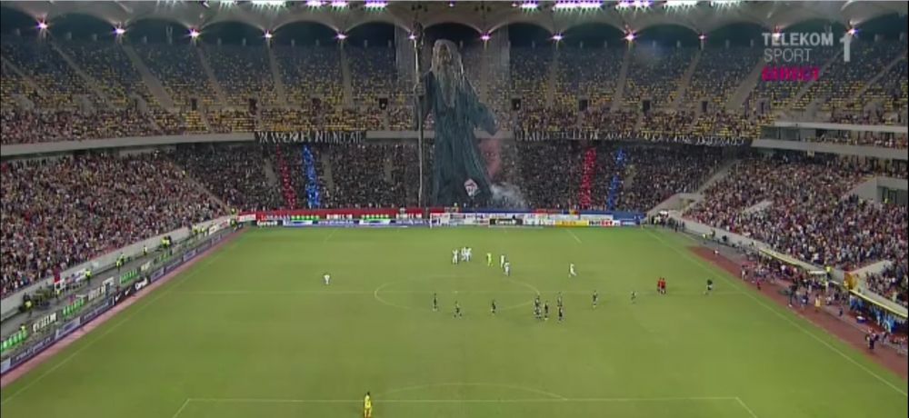 FOTO | Prima coregrafie 3D a FCSB la un derby: mesajul afisat de fani! Dinamovistii stiau ce aveau de gand: banner-ul afisat ca raspuns_1