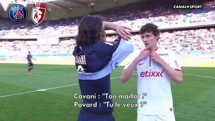 Edinson Cavani Lille PSG