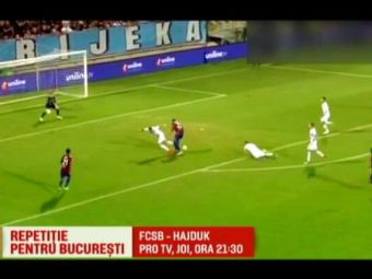
	Hajduk, 1-1 in campionat inainte de meciul cu FCSB // PRO TV transmite joi FCSB - Hajduk, 21:30
