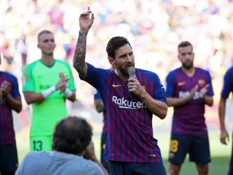 
	Messi, la primul discurs ca si capitan al Barcelonei: ce a promis liderul catalanilor pentu acest sezon! 
