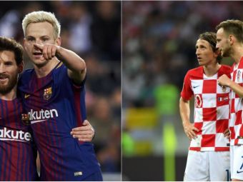 
	Rakitic a fost pus sa aleaga intre Messi si Modric si era imposibil sa nu supere una dintre tabere. Ce a ales mijlocasul croat al Barcelonei
