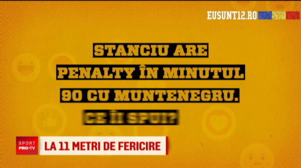 Penalty cu Muntenegru in minutul 90 si bate tot Stanciu! 