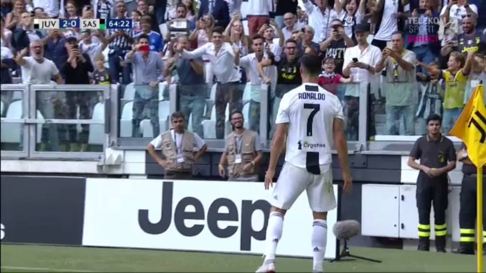 GOOOOOL CRISTIAAANOOOOO! VIDEO: RONALDO a dat DOUA goluri pentru Juventus!!! Juventus 2-1 Sassuolo_9