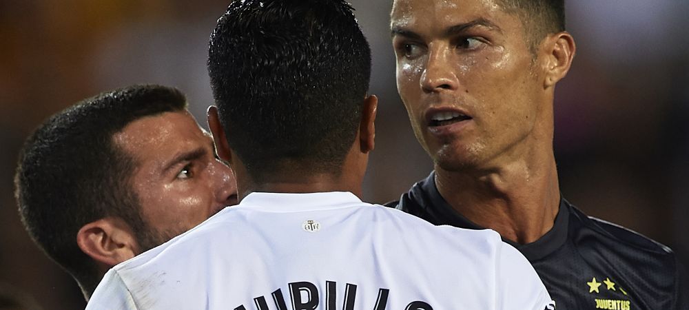 Cristiano Ronaldo cartonas rosu eliminare juventus Valencia