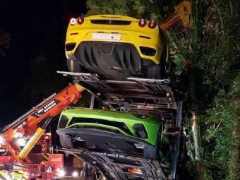 
	Brad decorat cu Ferrari si Lamborghini sau cum sa FACI PRAF masini in valoare de 2,2 milioane de euro! FOTO | Accident spectaculos 

