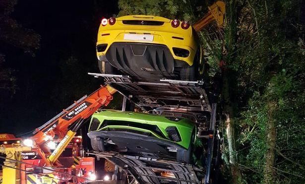 masini accident spectaculos Aston Martin Ferrari Lamborghini