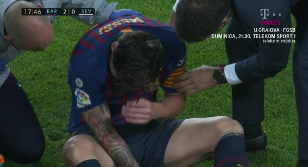 Primul verdict al medicilor pentru Messi! Cat poate lipsi de pe teren dupa ce a iesit cu mana imobilizata din meciul cu Sevilla_1