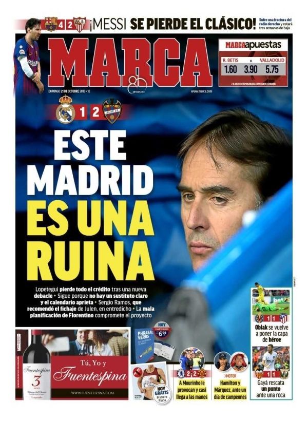 "O RUINA!" Real Madrid, facuta praf dupa esecul cu Levante: motivul pentru care Lopetegui nu a fost demis inca de ieri_2