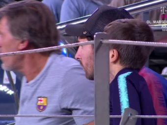 
	FOTO | Cum a reactionat Leo Messi la golul marcat de inlocuitorul sau cu Inter! Argentinianul, in tribune dupa ce si-a rupt mana
