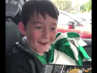 
	VIDEO: Reactia de nepretuit a acestui copil cand afla ca azi pleaca in Germania, la meciul echipei sale favorite
