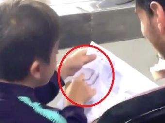 
	Fiul lui Messi e fan Ronaldo? Ce a putut sa deseneze in timp ce se afla pe Camp Nou la meciul cu Inter. VIDEO

