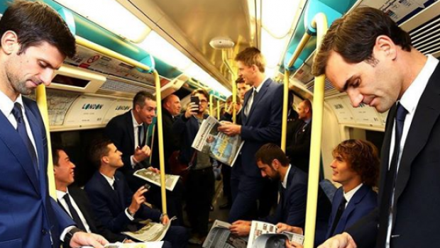 
	Supriza la metroul din Londra! Cei mai buni tenismeni ai lumii au facut senzatie, imbracati la costum | FOTO VIRALE
