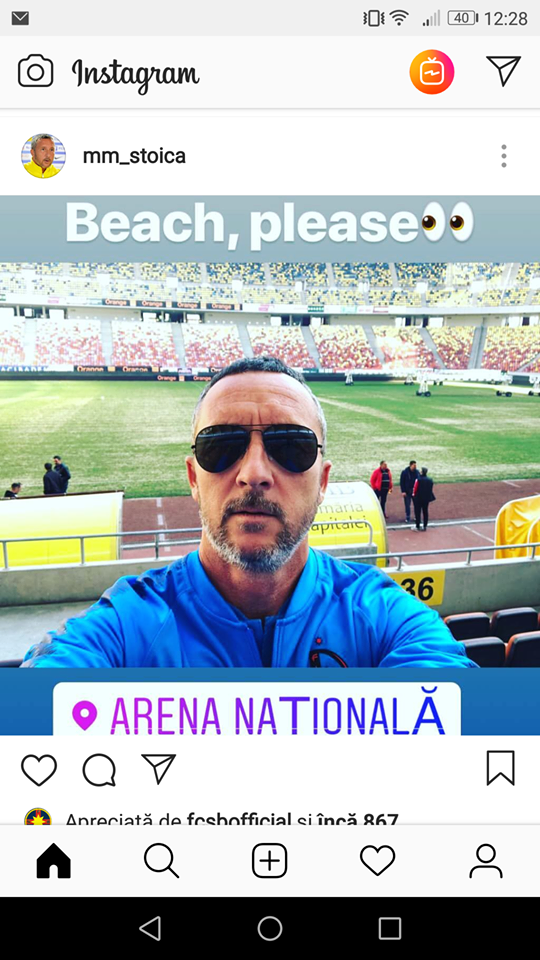 Dinamo - FCSB | Meme continua ironiile! "Beach, please!" :)) Cum s-a fotografiat stelistul pe National Arena_1