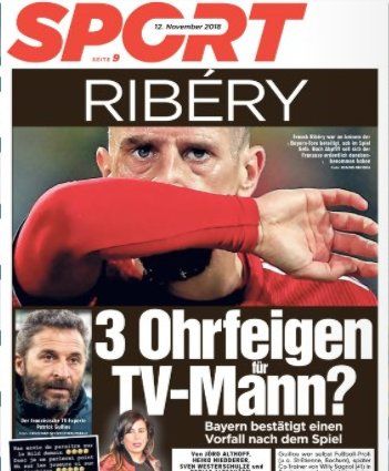 Incident SOCANT in Germania: Ribery a BATUT un prezentator TV dupa infrangerea cu Dortmund din Bundesliga! _1