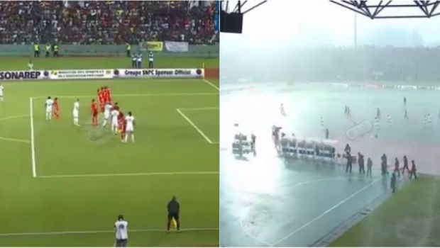 
	APOCALIPSA pe stadion! Terenul s-a inundat intr-o secunda! Imagini ireale in preliminariile pentru Cupa Africii. VIDEO
