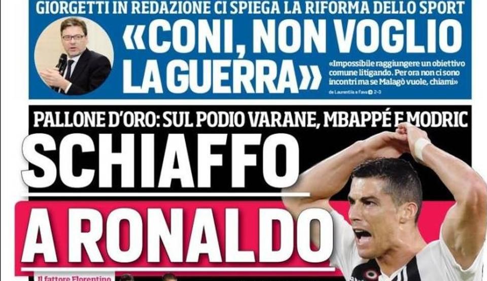 "Este pur si simplu VULGAR!" Atac fara precent al italienilor! Pe cine considera vinovat pentru ca Ronaldo va rata Balonul de Aur in 2018_2