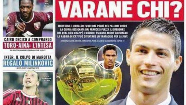 
	&quot;Varane cine?&quot; Ce poza a postat Ronaldo dupa ce a aflat ca nu e finalist pentru Balonul de Aur!
