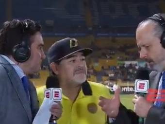 
	Maradona SOCHEAZA din nou! Moment penibil la un interviu: Jurnalistii au ramas fara replica

